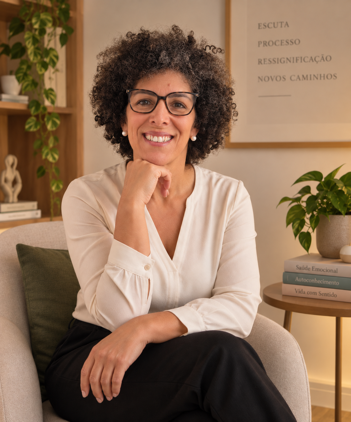 Marlene Oliveira em atendimento